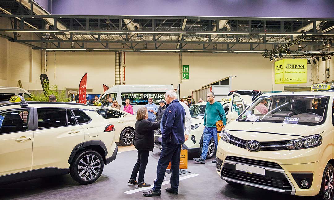 Blick auf die Taximesse
