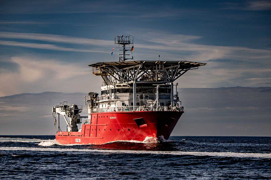 Die "Aquanaut" war ursprünglich ein Offshore-Versorger und wurde bei TKMS den neuen Anforderungen gemäß umgebaut.