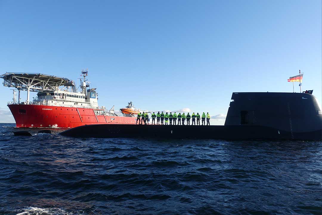 Die Besatzung der U-Boote kann sich auf ihr Sicherungsschiff verlassen.