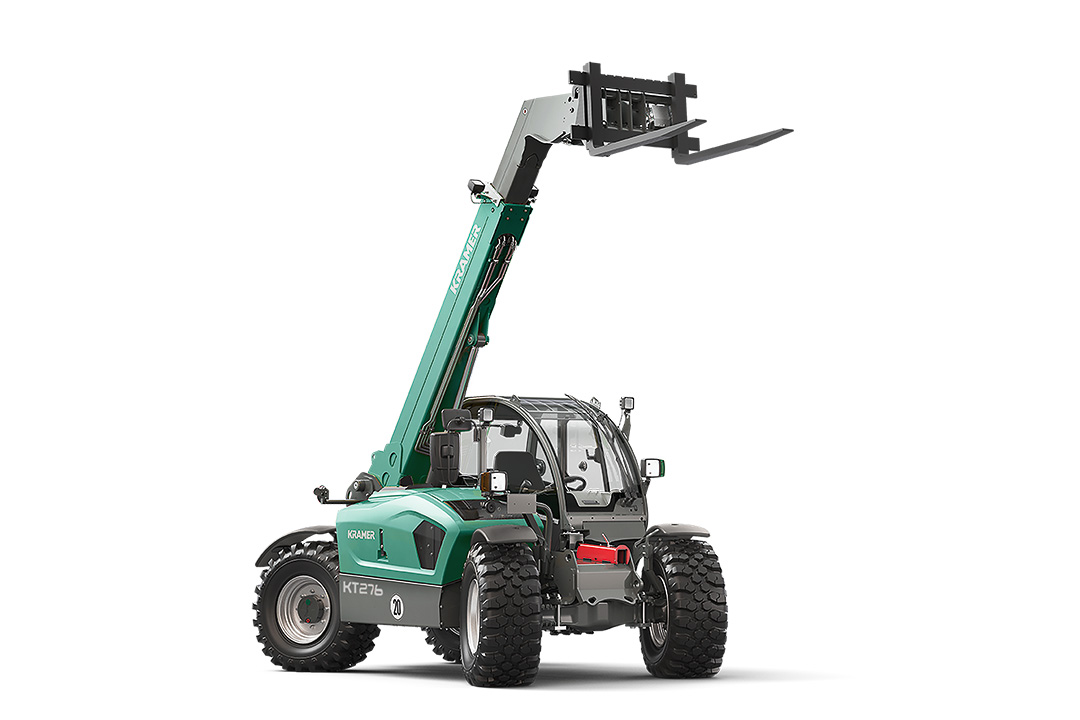 Teleskopstapler mit Gabelaufsatz