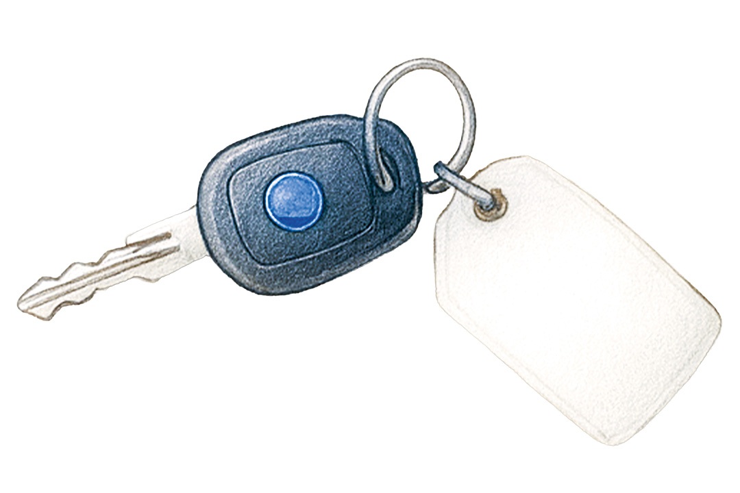 Autoschlüssel mit Anhänger