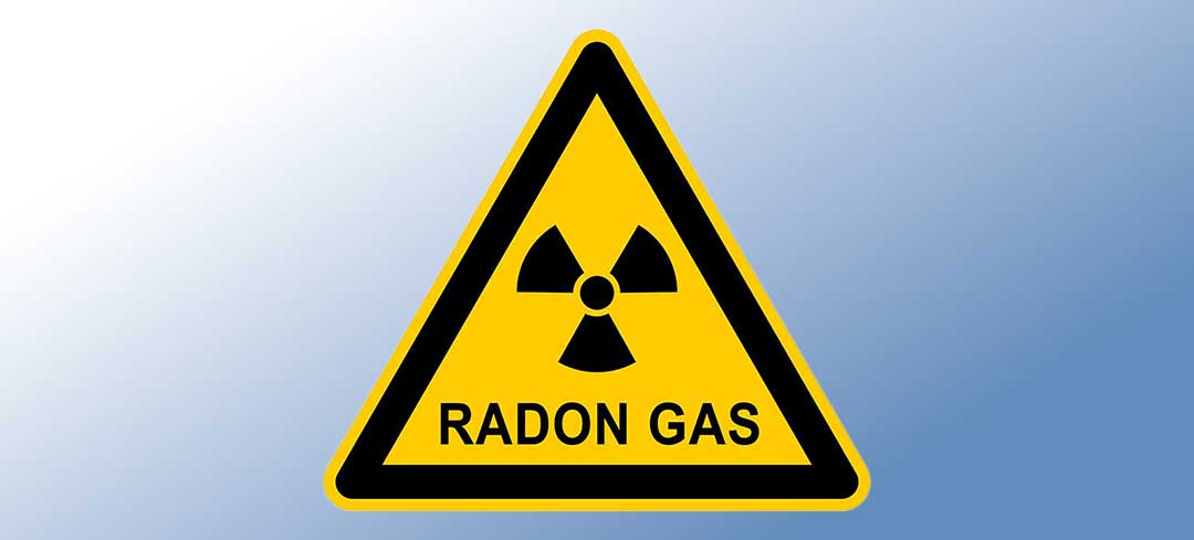 Warnzeichen Radon Gas