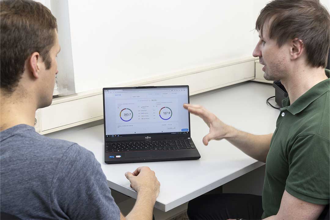 Besprechung der Werte vor dem Notebook