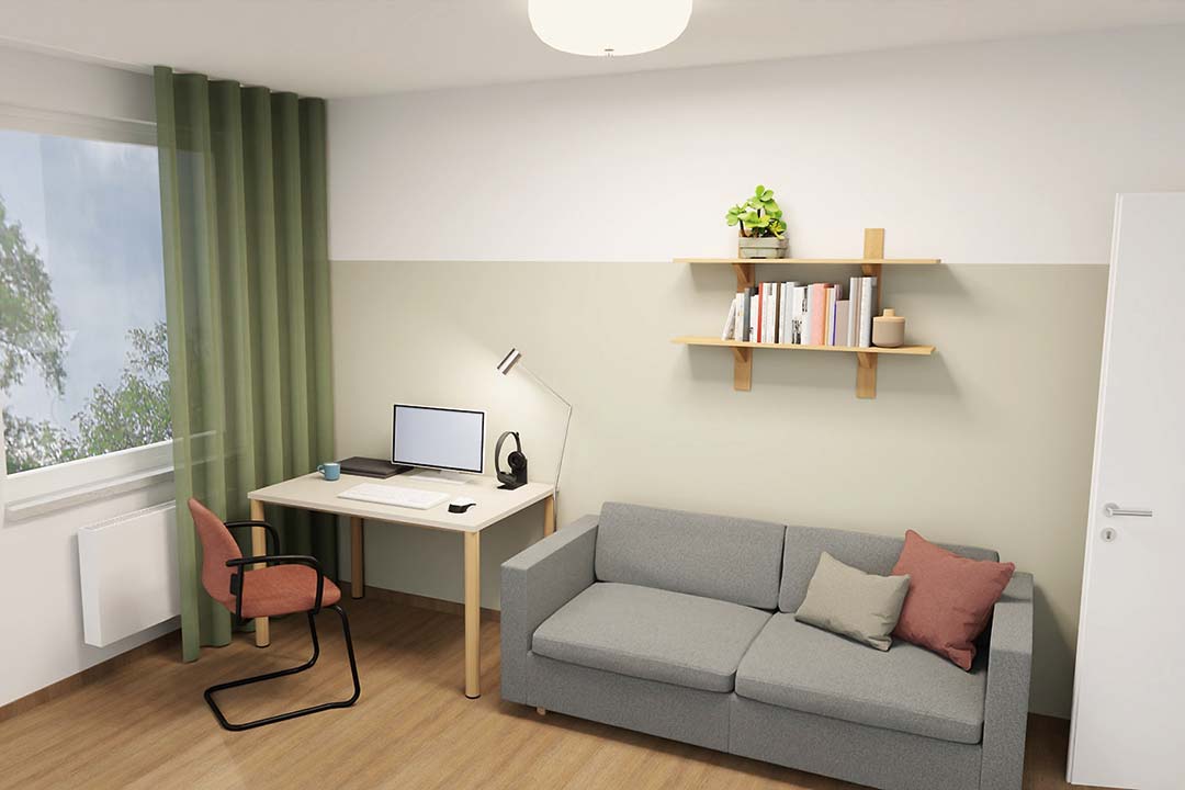 Arbeitsplatz im Homeoffice – funktional ausgestattet