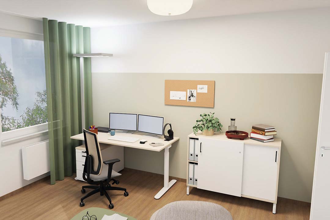 Arbeitsplatz im Homeoffice – optimal ausgestattet