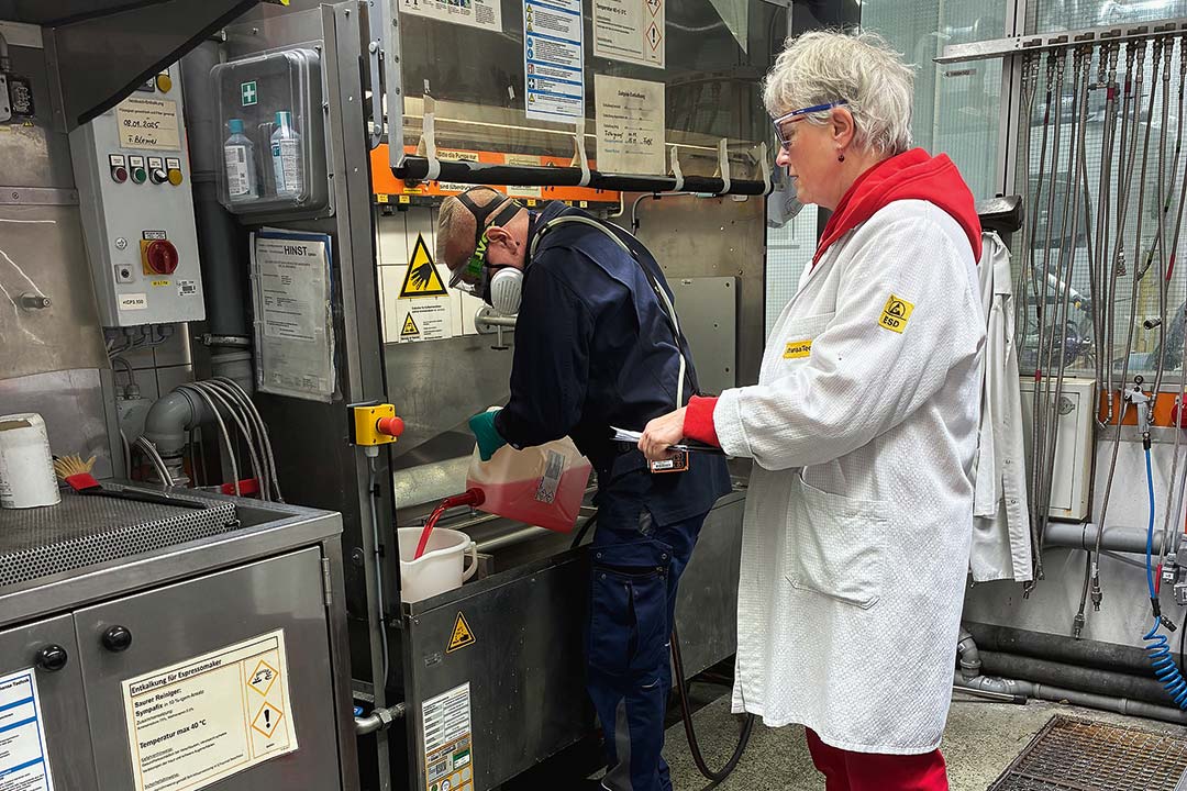 Foto von Gabriele Kamradt bei der Arbeit