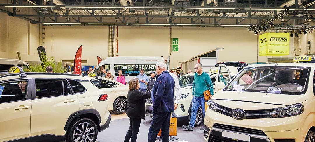 Blick auf die Taximesse