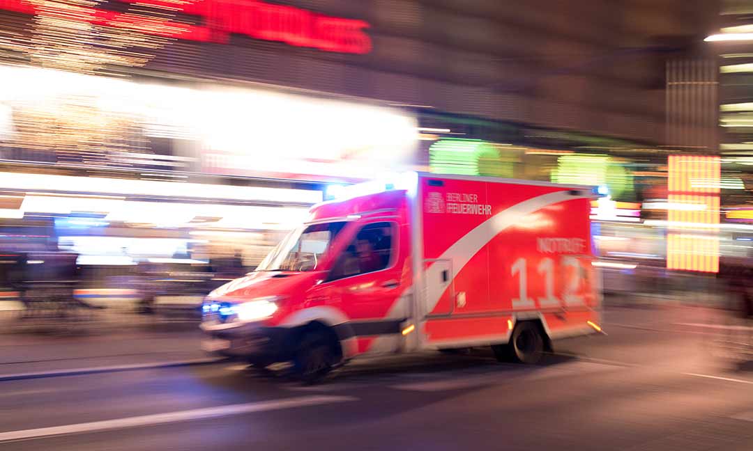 Rettungswagen im Einsatz